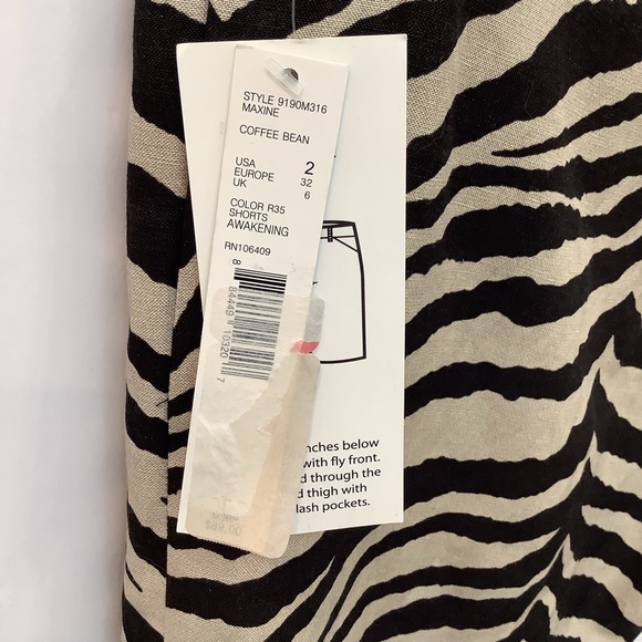 NWT Antonio Melani Linen/Silk Maxine Fit Shorts 2 - Picture 5 of 9